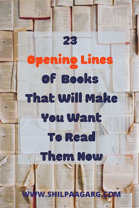 25 Great Book Opening Lines That Will Hook You from .